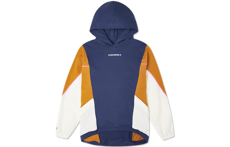 Converse Sweatshirts Women's Night Blue Hooded Moderate Straight Fit