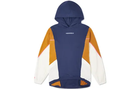 Converse Sweatshirts Women's Night Blue Hooded Moderate Straight Fit