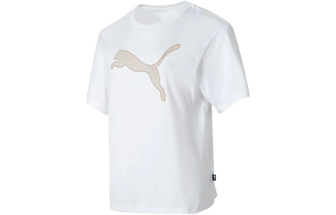PUMA SS24 Drop Shoulder Sleeve T Shirt Women's White
