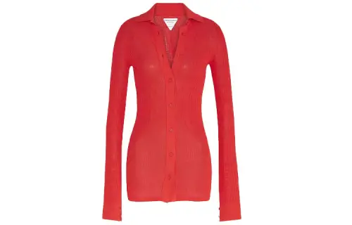 Bottega Veneta Mesh Buttoned Cardigan
