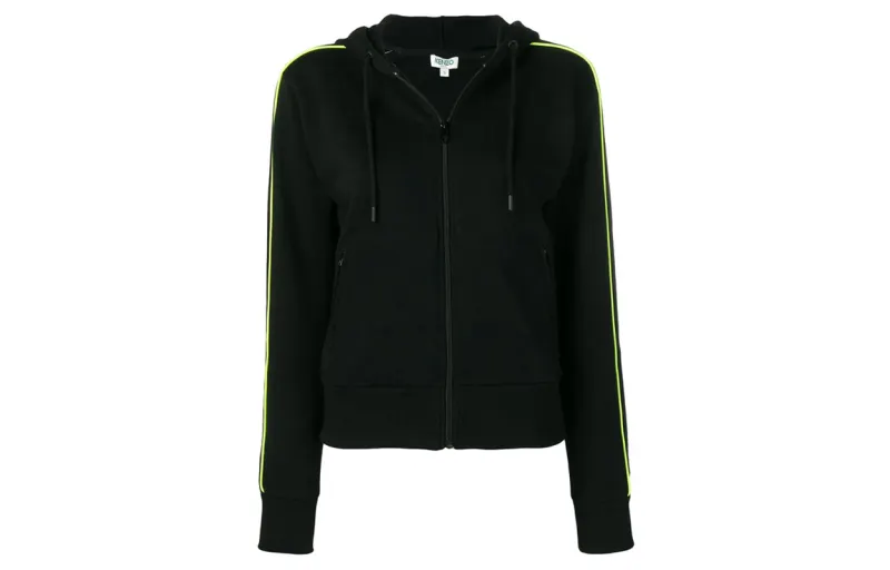 KENZO Sweatshirts Women's Black Hooded Moderate Regular
