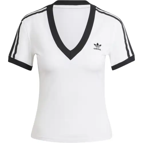 Adidas Originals 3 Stripes T Shirt Women's White