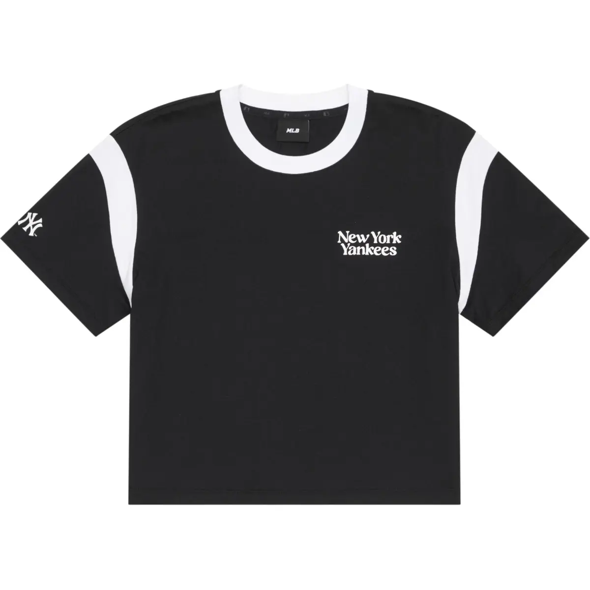 MLB Preppy T-Shirts Women's Black Crew Neck Moderate Straight Fit