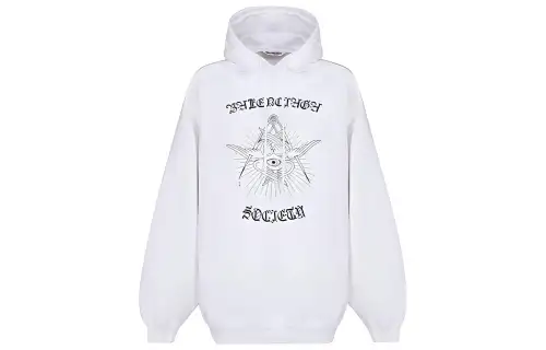 Balenciaga 2020 logo-print hoodie