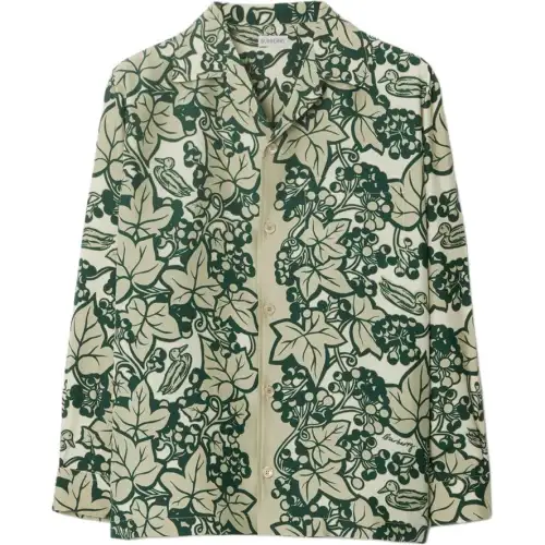 Burberry Shirts Women's Green V Neck Moderate Other