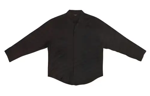 Balenciaga Shirts Women's Black Lapel Moderate Other