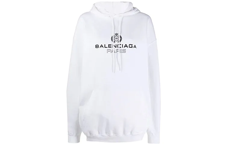 Balenciaga Sweatshirt Loose Fit Women's White