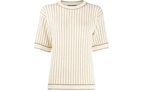 【Previous Season】metallic pinstripe knitted top