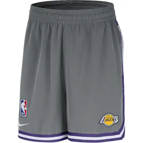 Nike DRI-FIT NBA Los Angeles Lakers Striped Sweat-absorbing Quick-drying Casual Basketball Pants Men's Smoke/Everything Purple/White