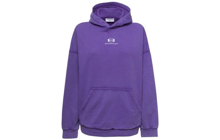 Женское худи Balenciaga (фиолетовое)