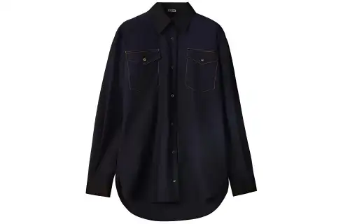 LOEWE FW21 Shirt Women's Dark Marine Blue