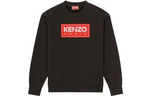 KENZO Logo Patch Drop Shoulder Sweatshirt