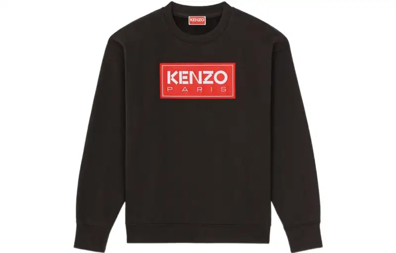 KENZO Logo Patch Drop Shoulder Sweatshirt