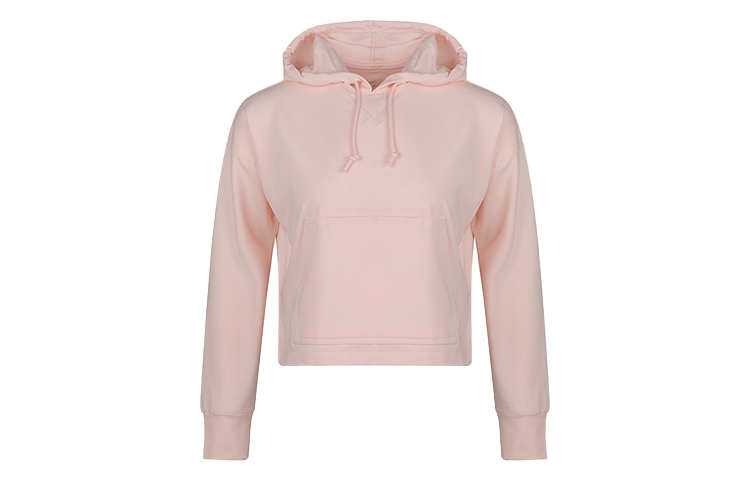 Женское худи Nike Yoga Jersey Crop (розовое)