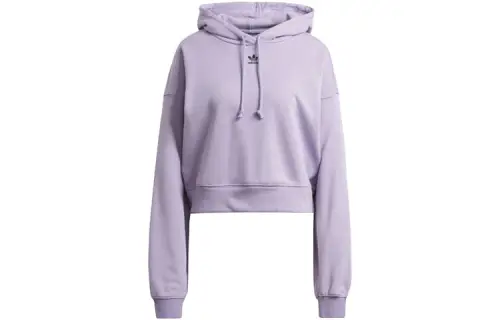 Adidas Originals Sweatshirts Women's Hope Purple Hooded Moderate Regular