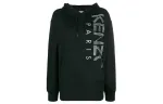 KENZO Sweatshirts Women's Black Hooded Moderate Regular