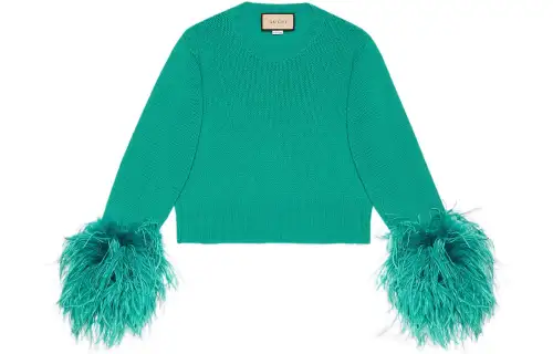 GUCCI SS22 Sweater Women's Aqua Green
