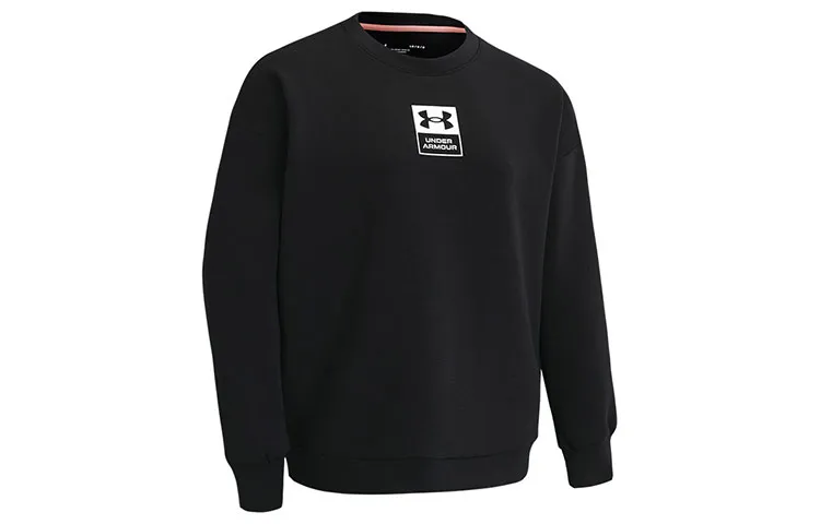 Under Armour Summit Sweatshirts Women's Black Crew Neck Moderate Straight Fit