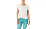 ASICS T Shirts Women's White Crew Neck Moderate Other