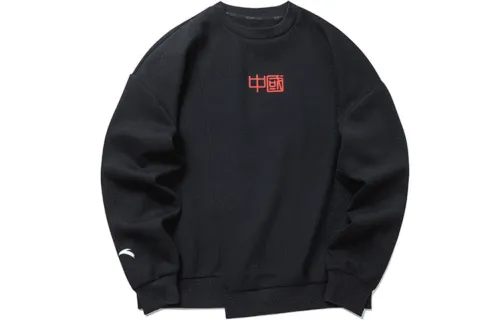ANTA Sweatshirts Women's Black Crew Neck Moderate
