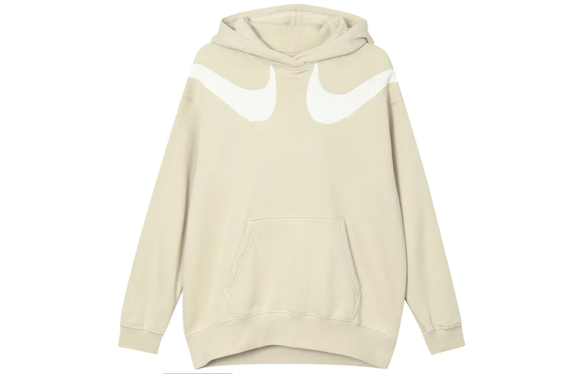 Nike Sweatshirts Women's Ecru Hooded Moderate Straight Fit