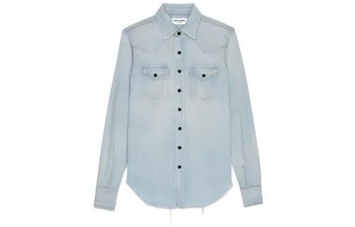 SAINT LAURENT Shirt Women's Blue