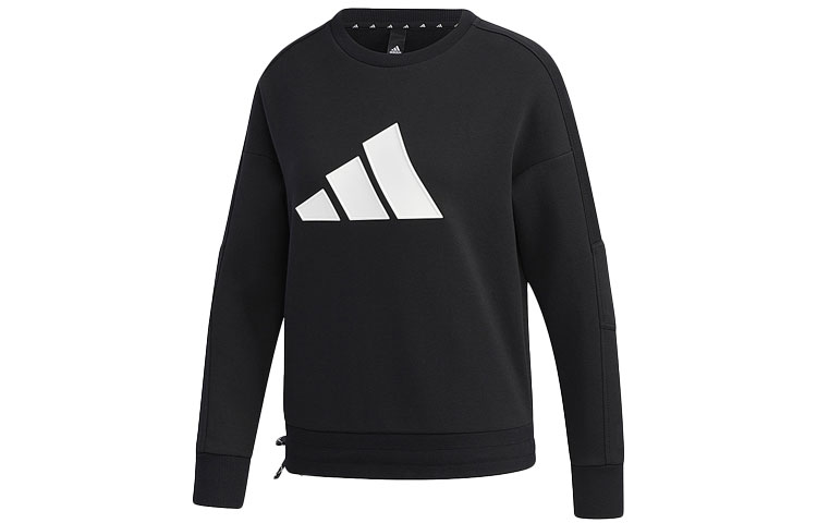 Женское худи adidas Str Sweat (черное) — фото 1