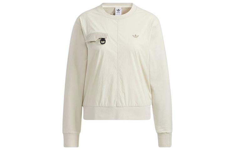 Женское худи adidas Originals Cropped (микро-белый)