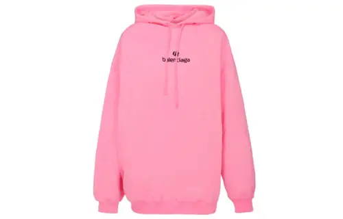 Balenciaga Sweatshirt Loose Fit Women's Pink
