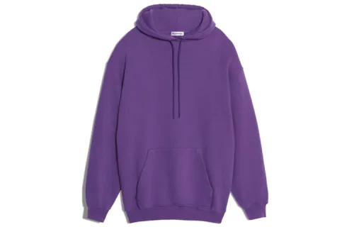 Balenciaga Sweatshirts Women's Purple Hooded Moderate Regular
