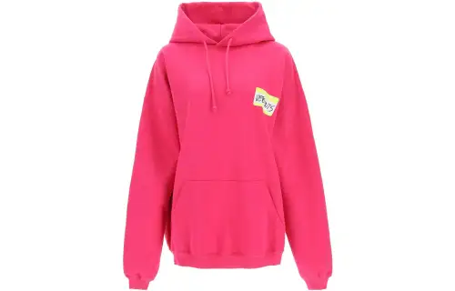 Vetements Sweatshirts Women's Red Hooded Moderate Regular