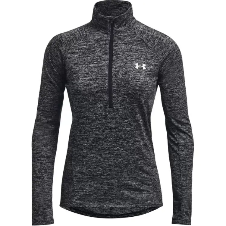 Under Armour T-Shirts Women's Black Stand Collar Moderate Straight Fit