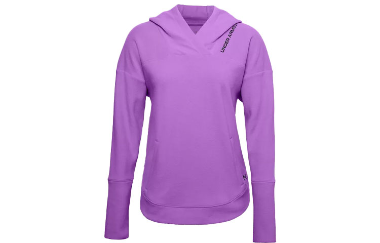 Under Armour RECOVER Sweatshirts Women's Purple Hooded Thickened Regular