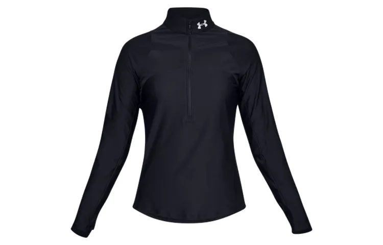 Under Armour Sweatshirts Women's Black Stand Collar Moderate Regular