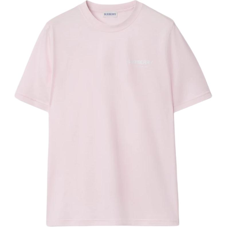 Женская футболка Burberry Logo T-shirt (розовая)