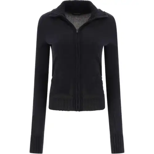 Balenciaga knot-detailing cotton-blend cardigan