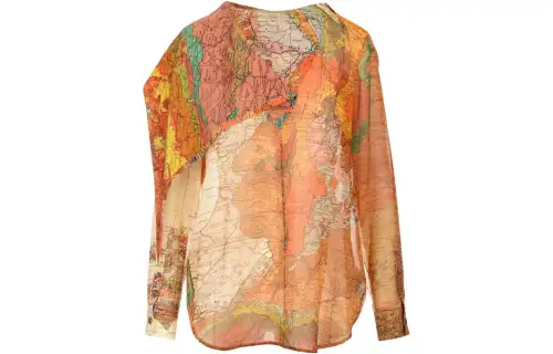 Burberry All Over Printed Long Sleeved Top