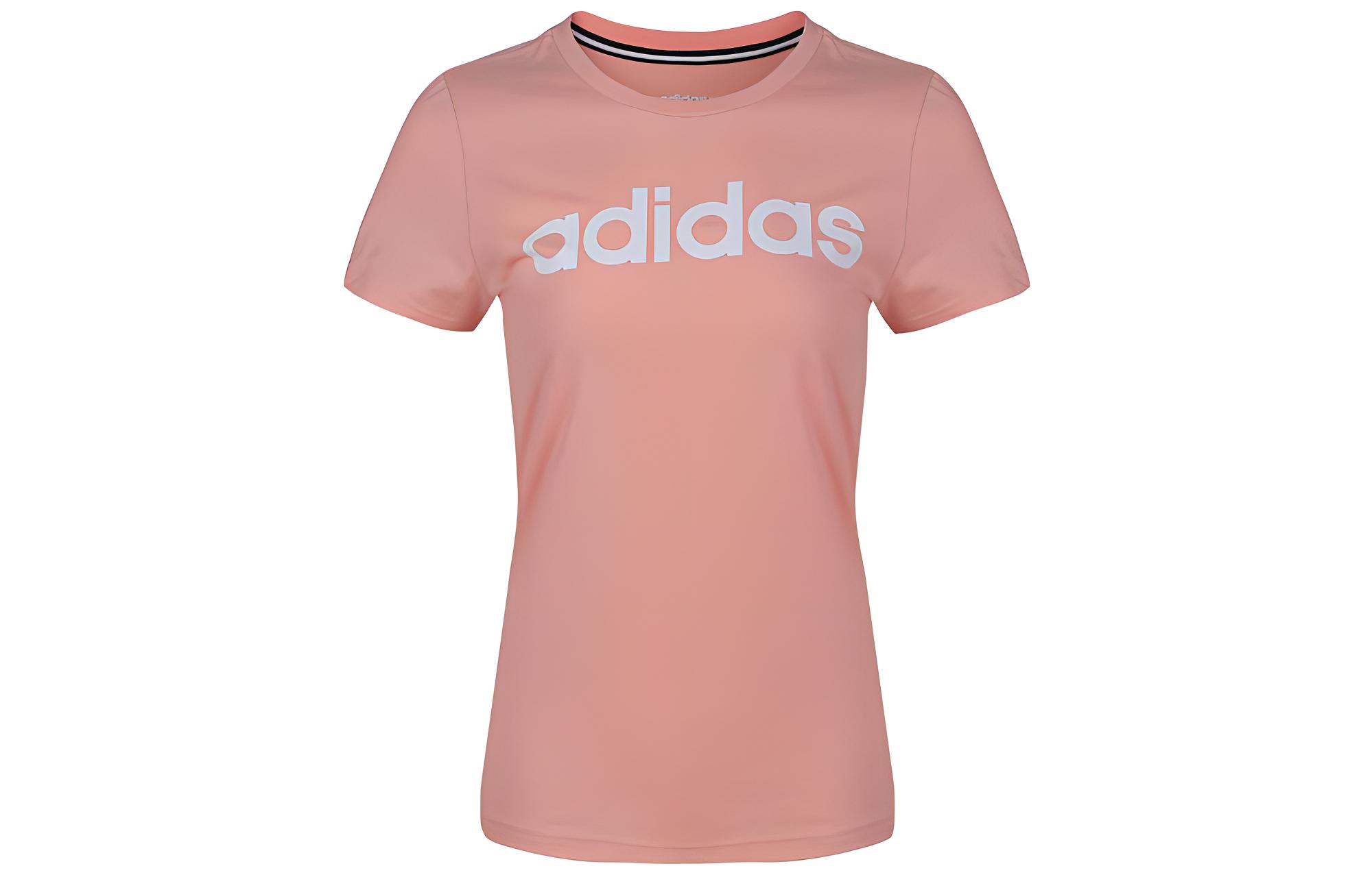 Женская футболка adidas neo (- оранжево-красная)