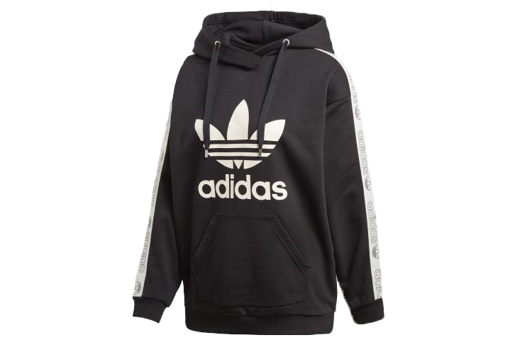 Женское худи adidas originals Side Logo (черное)
