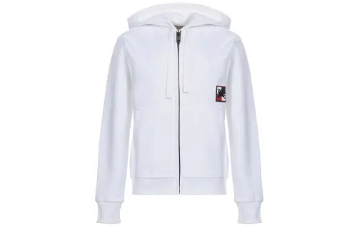Burberry Sweatshirt Coat Women's White