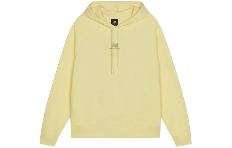 New Balance Sweatshirts Women's Yellow Hooded Moderate Regular