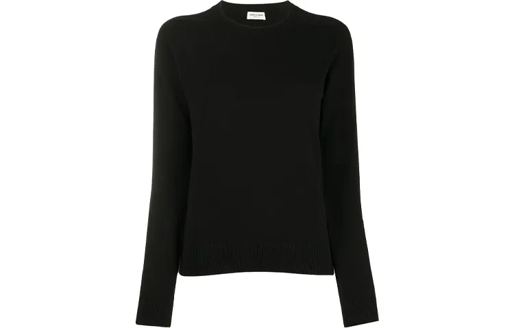 SAINT LAURENT FW21 Cashmere Sweater Women's Black