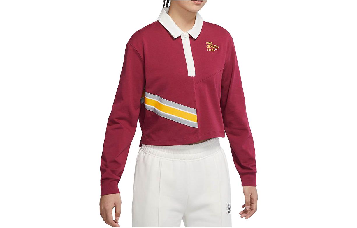 Женская футболка Nike Logo T (коричнево-красная)