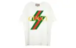 GUCCI T Shirts Women's Beige Crew Neck Moderate Straight Fit