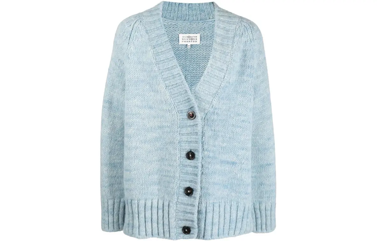 Maison Margiela V Neck Knitted Cardigan