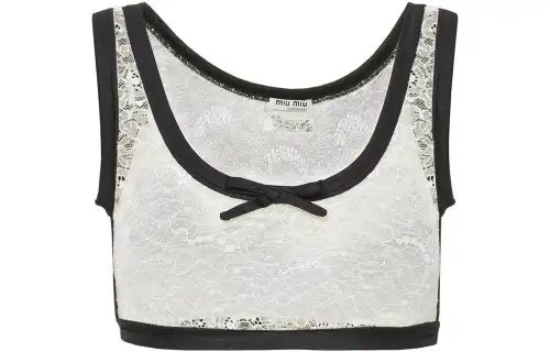 MIU MIU Camisoles Women's Gray Moderate Other