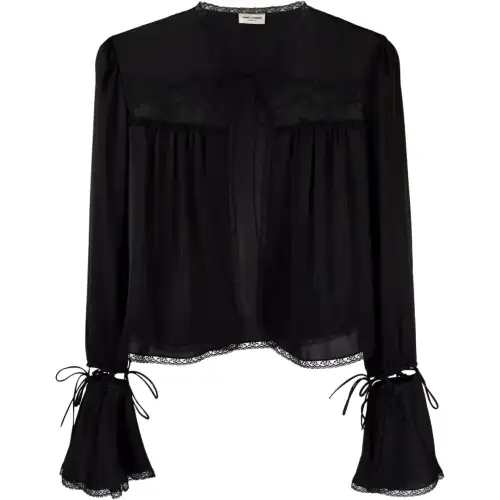 SAINT LAURENT Shirts Women's Black Moderate