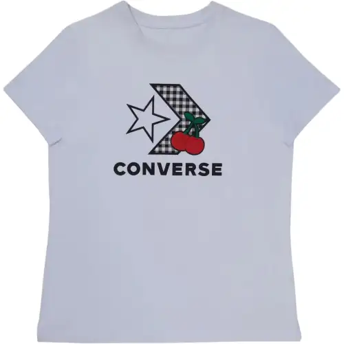 Converse T Shirts Women's White Crew Neck Moderate Other