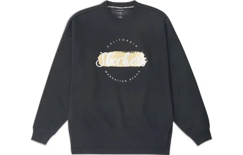 Skechers Sweatshirts Women's Black Crew Neck Moderate Regular
