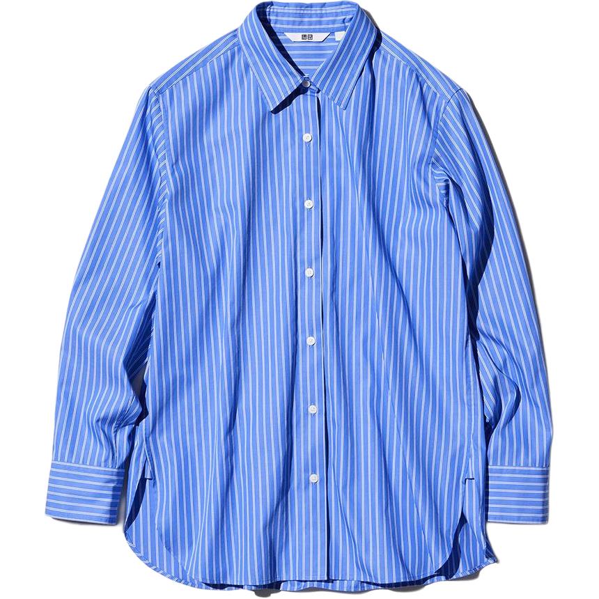 Женская рубашка UNIQLO (голубая)